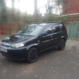 2002 Honda HRV 1.6 4x4
114K miles (black 5 door)

Honda HRV's are well known for their reliability, as you can see from the pictures its been well looked after. Its got MOT till APRIL 2019, cars had a brand new full exhaust fitted, new spark plugs, front brake pads, new coil pack and a full oil change at 112K its now just over 114K so its not done many miles since work was done, remote central locking 1 key fob and 1 key, electric mirrors, electric windows, FULL DESCRIPTION IN PICS