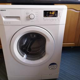 Beko washing machine for sale in working order with a 1200 spin and a 6kg drum it is a compact model it is a good put on machine to get you out of a fix No offers. thanks for looking