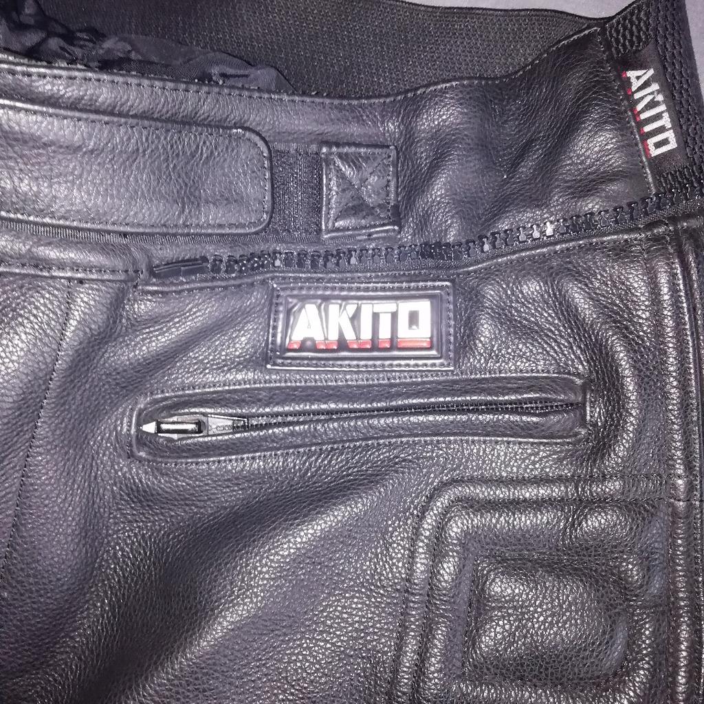 Akito leather hot sale motorcycle trousers