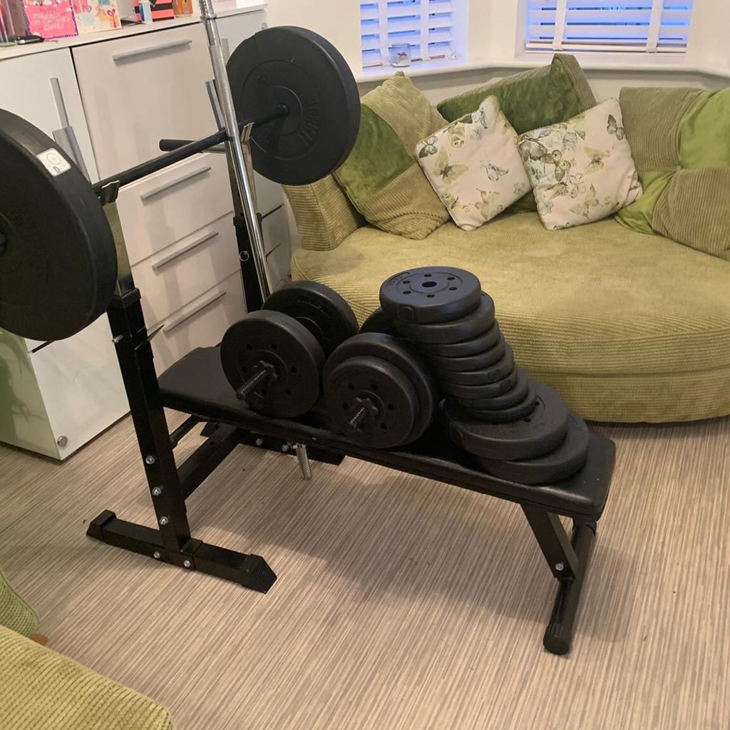 Shpock weights online bench