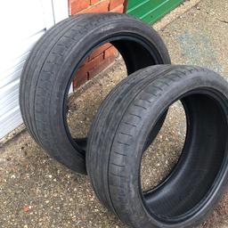 2 tyres 245/40/18 dunlop sport maxx 93y never repair. Tread 4.5 mm both same