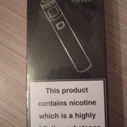 Parameters:
Size: 117.7mm (L) x 19.7mm (D)
Battery capacity: 1500mAh
e-Juice capacity: 2ml
Coil: 0.6ohm SS316L (18W – 23W)

1 x PockeX AIO (0.7 Ω Atomizer Pre-installed)
1 x Replacement Atomizer
1 x Micro-USB Cable
1 x User Manual
1 x Warranty Card

1.Slim and tall, all in one design
2.U-Tech coil inside for better flavour
3.Low profile and easy to carry around 