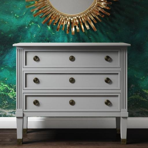 Buy & Sell West Yorkshire Kirklees - Photos for Bridget 3 Drawer Light Grey Chest of Drawers