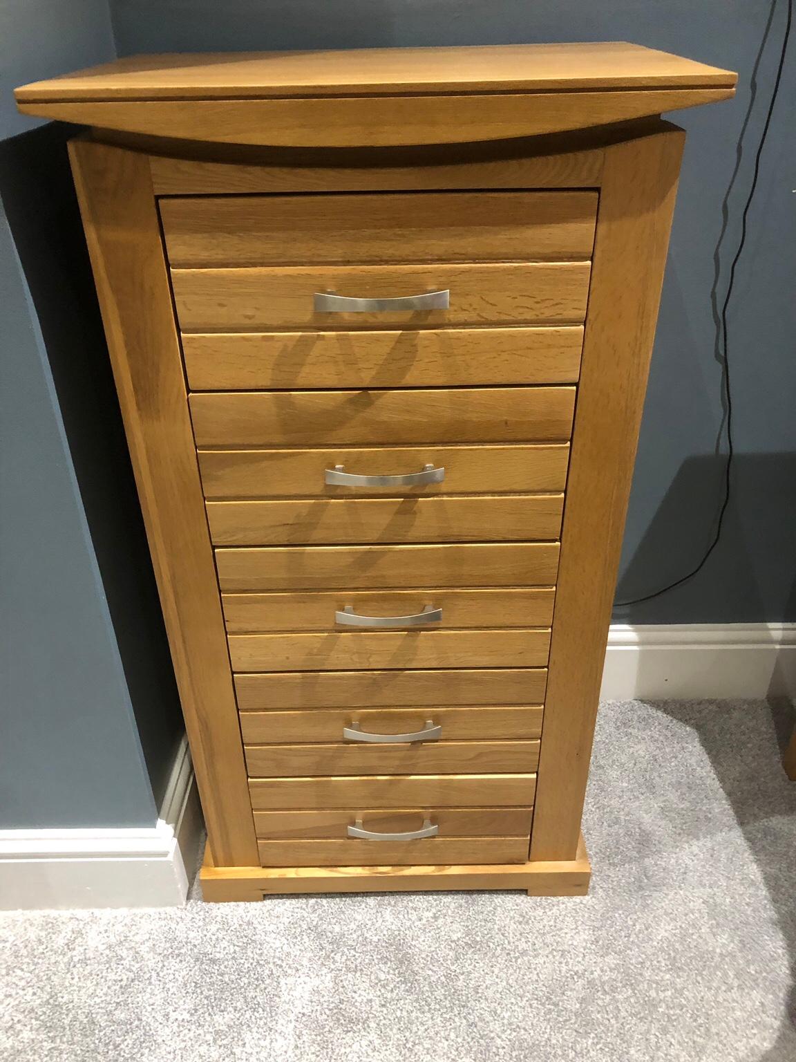 Oak Furniture Land Tokyo Tallboy Drawers In Ws Lichfield F R