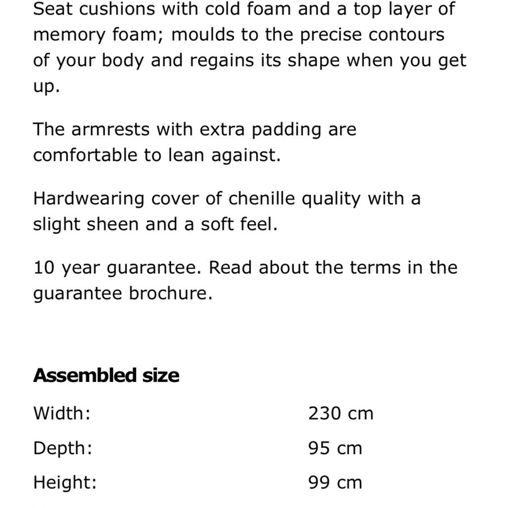 IKEA TIDAFORS Threeseat sofa Hensta grey in N4 London für 50,00 £ zum