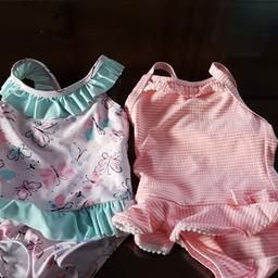 Two very pretty worn just the once only baby swinsuits. just as brand new 6/9mths. 
Non smoking pet free home Collection Eastwood Leigh on sea or post tracked £2.95 pay pal payment for this service