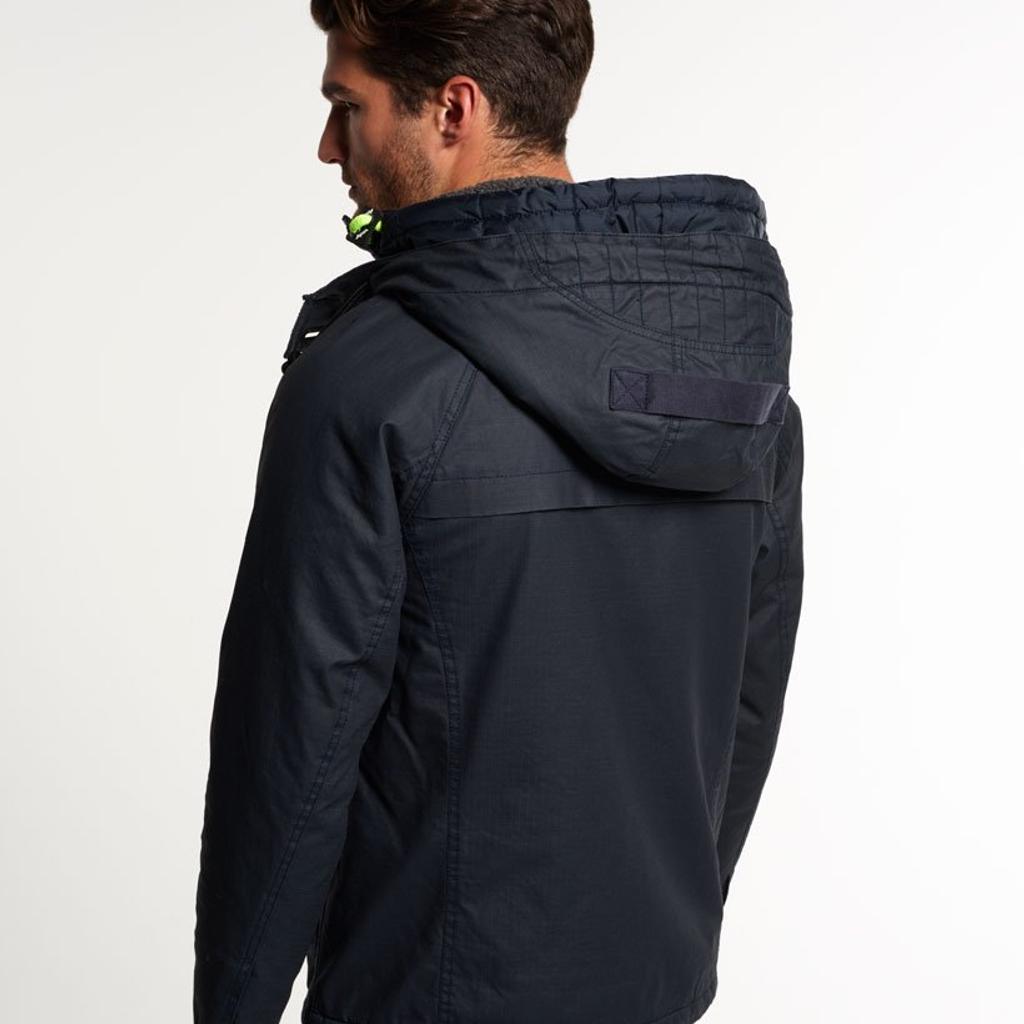 Superdry double atlantic jacket on sale navy