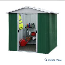 Hi I’m selling a metal garden shed similar to the one in the picture, it’s is already taken down and ready to go with a bass, I do not have the instructions
