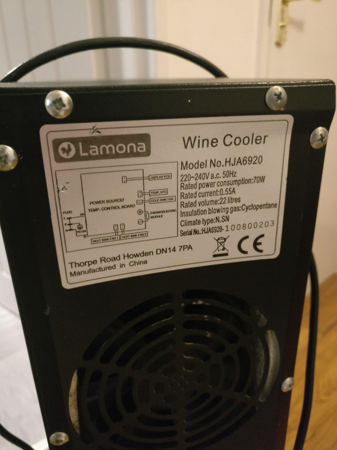 Wine Cooler Lamona HJA6920 in SE18 London for £20.00 for sale Shpock