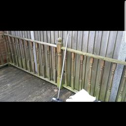 Re install this kit to your own size required!
 45 balustrade rails. Good condition will just need a scrub up or painting. no posts or rails