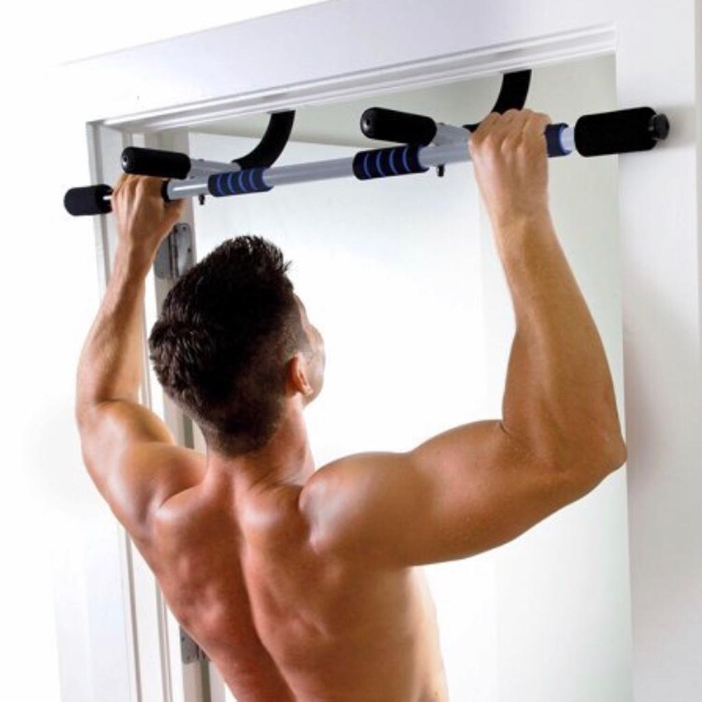 JX FITNESS Door Frame Pull up Bar Doorway Chin up Bar with Padded