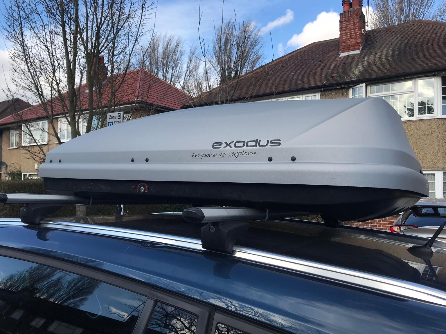 Exodus roof box 470l dimensions sale