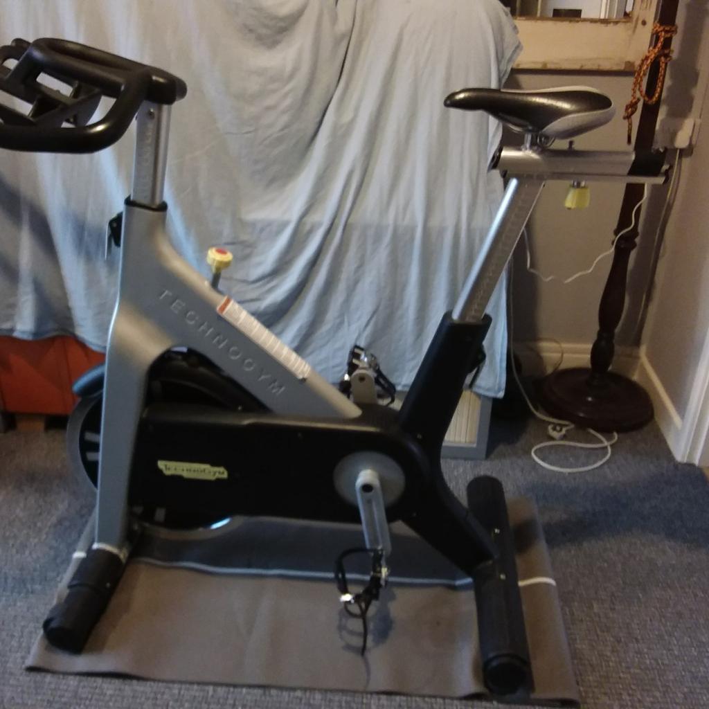technogym spin bike console