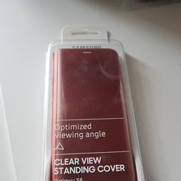 Brand New, authentic Samsung S8 standing Case in Gloss Pink, RRP £45.

Box has been opened but product has not been used.

Unwanted gift.

Can be posted via Royal Mail 2nd class £2.95.