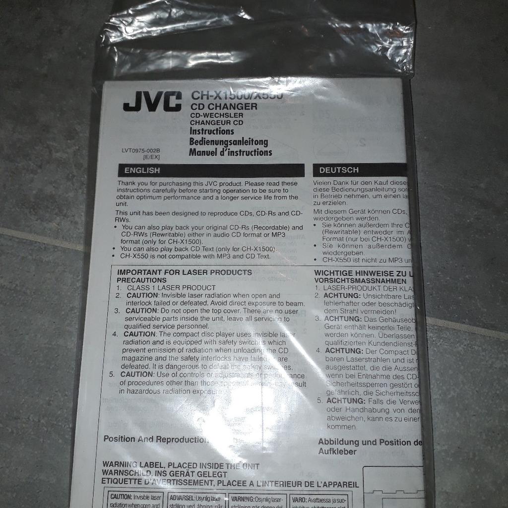 JVC Autoradio mit 12fach CD-Wechsler in 6122 Fritzens für 40,00 € zum ...