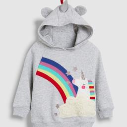 grey embroided unicorn and rainbow theme hoody
navy matching leggings 
brand new with tags 
bought from Next