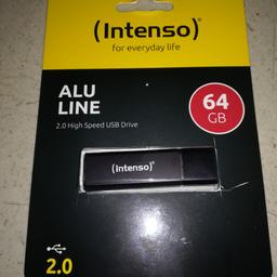 Chiavetta USB 64 GB della Intenso, nuova, confezione aperta solo per la prova.