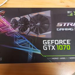 Amazing GPU for the price as it can play most games at max.
Comes with all original packaging and accessories.
Mint condition and even has the plastic packaging on some parts.