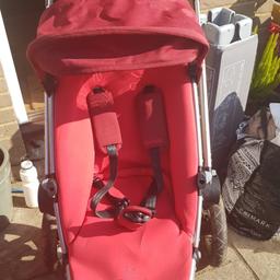 well used Quinny buggy ,frame shows wear and tear but is still usable seat hood and straps are in good condition as replacement s.