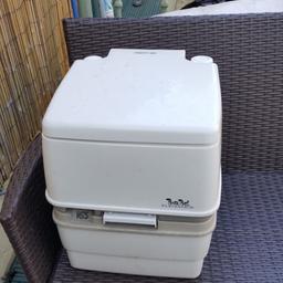 large camping toilet in clean and in good working order comes with chemicals .bargain £25