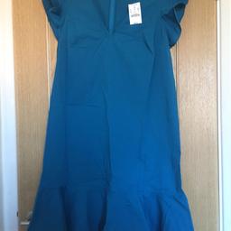 Brand new with tags J- Crew knee length teal/dark turquoise/blue cotton dress.

Knee length and size down the back for easy fit.

Size 6 US or side 10 UK

Original price $85