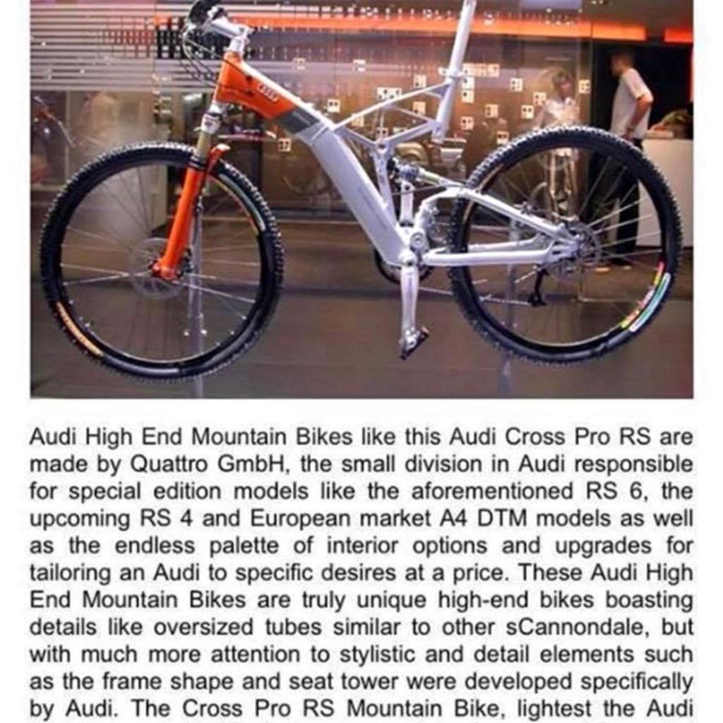 Audi cross pro mountain bike on sale