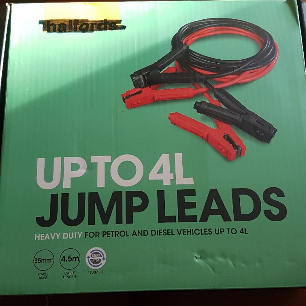 New Halfords Jump Leads up to 4L 35mm2 4.5m in B11 Birmingham for £28.