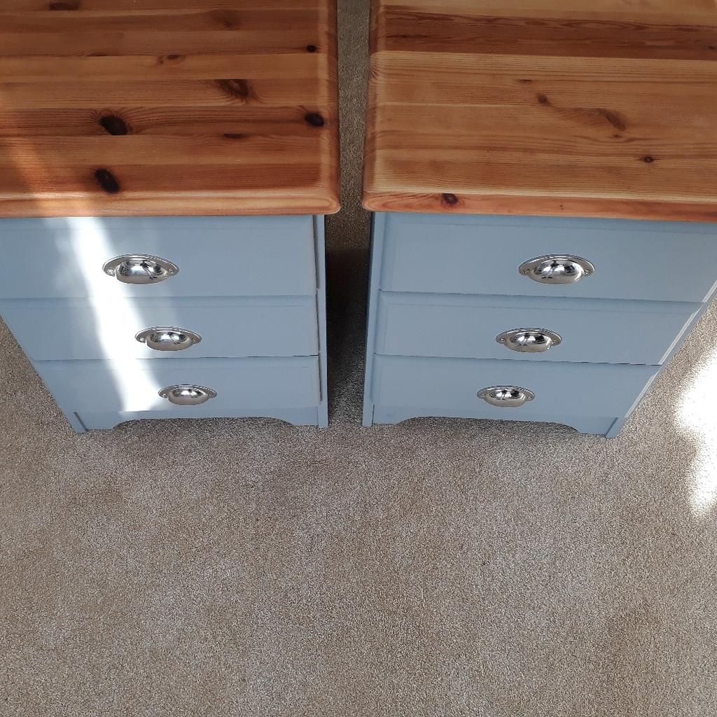 Beautiful two bedside table in grey stone pai in North West