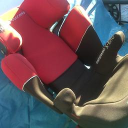 childs car booster seat concorde make vgc 15-36 kg, transformer x-bag red and black cushioned and upholstery. its no longer required as outgrown for our child any age from 3 yr old to 8 yr old. to collect only from essex area no delivery will accept reasonable offers.