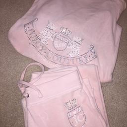 Baby pink juicy couture tracksuit size small like brand new selling for 40 pond plus £5 pond postage