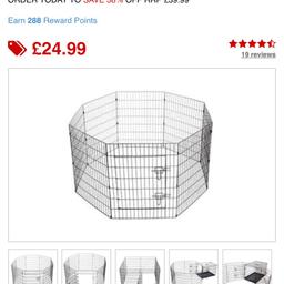Pet planet puppy pen size medium used once RRP £24.99. Smoke free home. Can be attached to the pet planet puppy crate that I am also selling on my page.