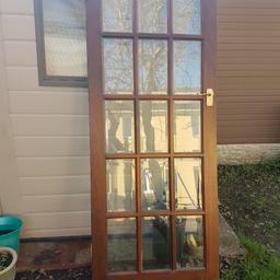 interior wooden door with glass