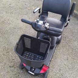 Hi I have for sale a go go elite traveler boot scooter,  easy to break down to put in car  recently serviced comes with charger and key. 

Specs:
Maximum User Weight: 137kgs (21.6 stone)
Maximum Speed: Up to 6km/h (4mph
Turning Radius: 110cm (43.25”)
Overall Length: 101cm (39.75”)
Overall Width: 48.5cm (19.125”)
Front Tyres: 5.7cm x 18cm (Solid)
Rear Tyres: 6.35cm x 20cm (Solid)