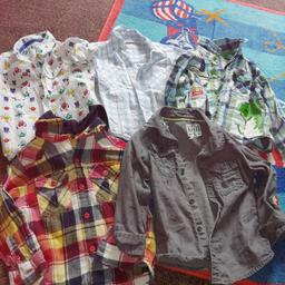 boys 18-24 shirts all good condition collection bretton £6 for all 5