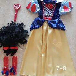 Snow White fancy dress,  size 7-8, with accessories, good condition buyer collects please sensible offers will be considered