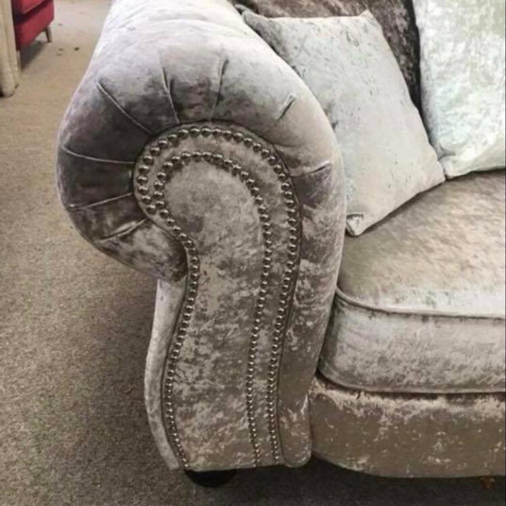 Scs crushed velvet sofa in DE21 Derby für £ 899,00 zum Verkauf Shpock AT