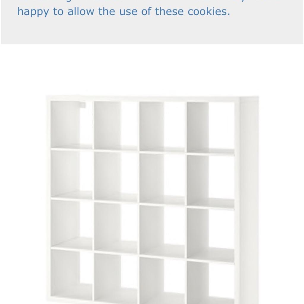 White Ikea kallax unit 4 x 4 in Culcheth für 50,00 £ zum Verkauf