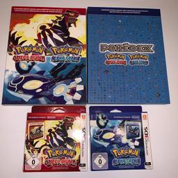 Pokemon Omega Rubin und Alpha Saphir Steelbox Special Edition mit beiden Lösungsbüchern.

Versand möglich 8,90€ da Paket L