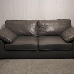 Large heavy sofa from next nearly 2 years old. Really good condition as its been keep in spare bedroom. Has dark wooden feet. Cushions can come off as shown in pic.