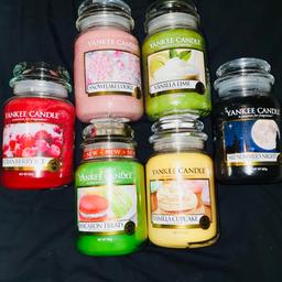 6 large Yankee candles new all six for £50