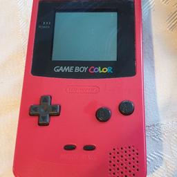 A red game boy colour with two games. Unfortunately i'v lost the lead to it. So the buyer will need to get one. Buyer to collect.