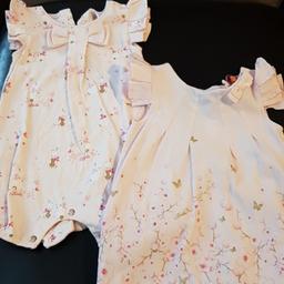 2 Baby girls Ted Baker rompers.
Both Size 3-6 months.
Worn a few times, good condition.
Smoke and pet free home.
Collection only.