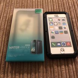 For sale 2 brand new cases for either the iPhone 7/8plus 1 is a waterproof case brand new retail packaged unused, the second is a shockproof full body metal case again brand new I used both ideal for protecting a new iPhone, collection or postage available at buyers expense PayPal goods and services and signed for delivery only thanks for looking 😊
