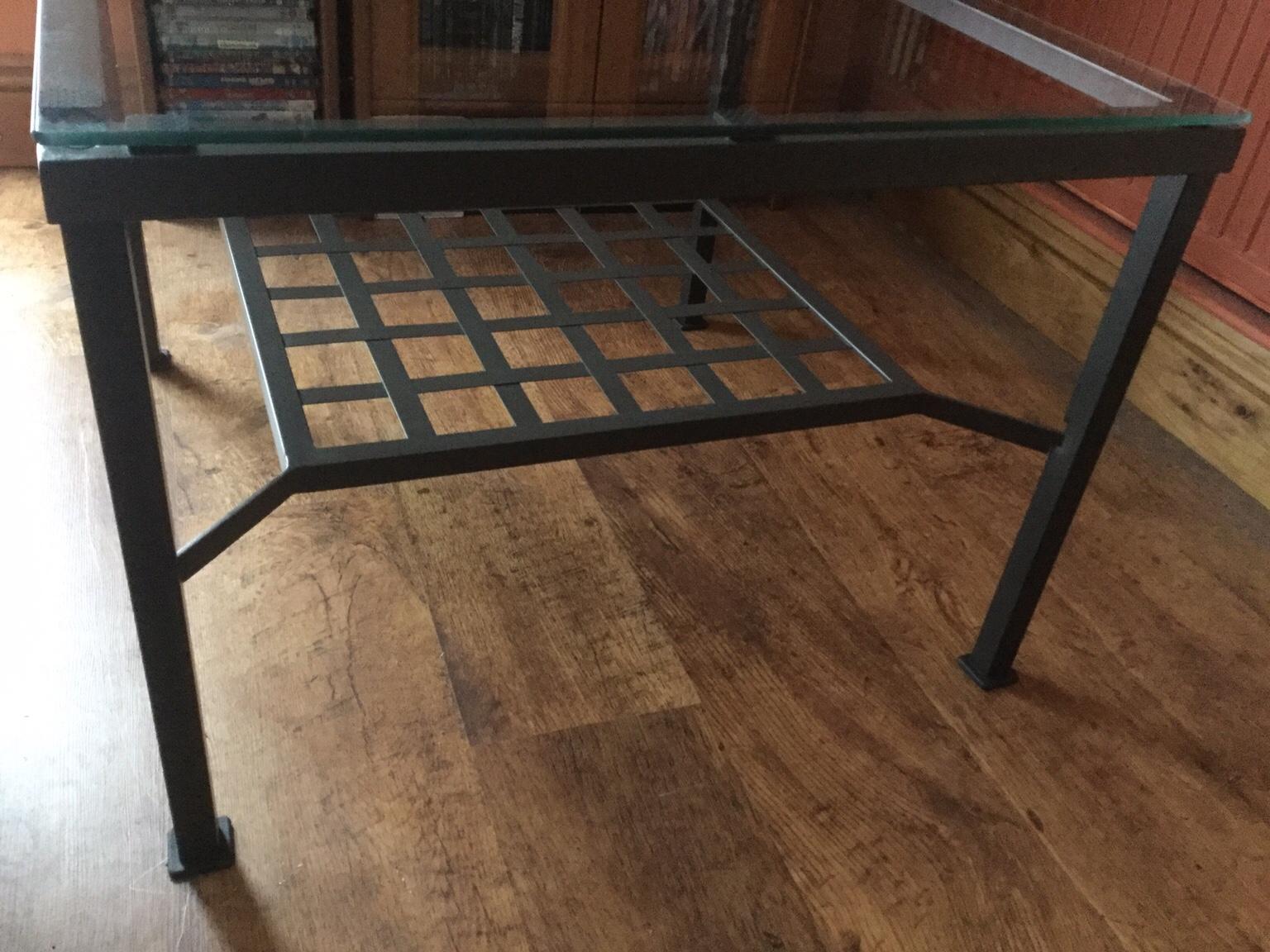 IKEA glass and metal coffee table in CM1 Chelmsford for £30.00 for sale Shpock