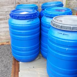 240ltr plastic barrels ideal for water butts or to store animal feeds .can deliver for extra...£15 each