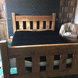 Extremely heavy and excellent quality
It is a used bed and does have the odd marks
No mattress
Cost £1000 new from indigo in Matlock 