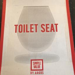 Brand new Argos Simple Value white toilet seat 
(RRP £10)

Only fault is the box is damaged but the item is perfectly fine!

Preferably Collection but could also deliver after 7pm for little extra.