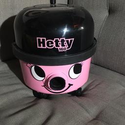 Brand new hetty hoover. Used only once for five minutes. Works perfect. I’d keep it. But the dog wasn’t overly thrilled about her... 🤷🏼‍♂️ 

Please note! for sale is only the vacuum cleaner body including filter. It doesn’t come with its original box  Not included are the vaccuum bags and accessories. These can be bought online from about £13  all together.