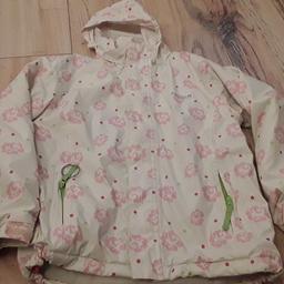 cream with pink flowers,good condition lovely coat ,age 9/10,collection only