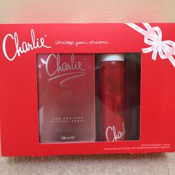 Charlie Red By Revlon Gift Set contains Perfume Spray 100ml and Body Spray 75ml
This was a gift but unfortunately won’t get used. 
Any questions please ask :-)